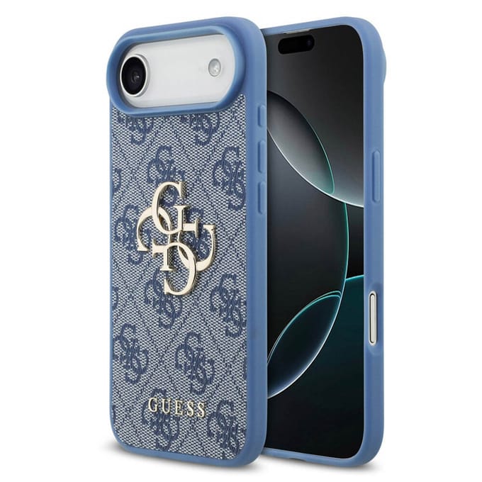 Guess Back Cover - iPhone 17 Air - Blauw - Slank Design met Big Metal Logo