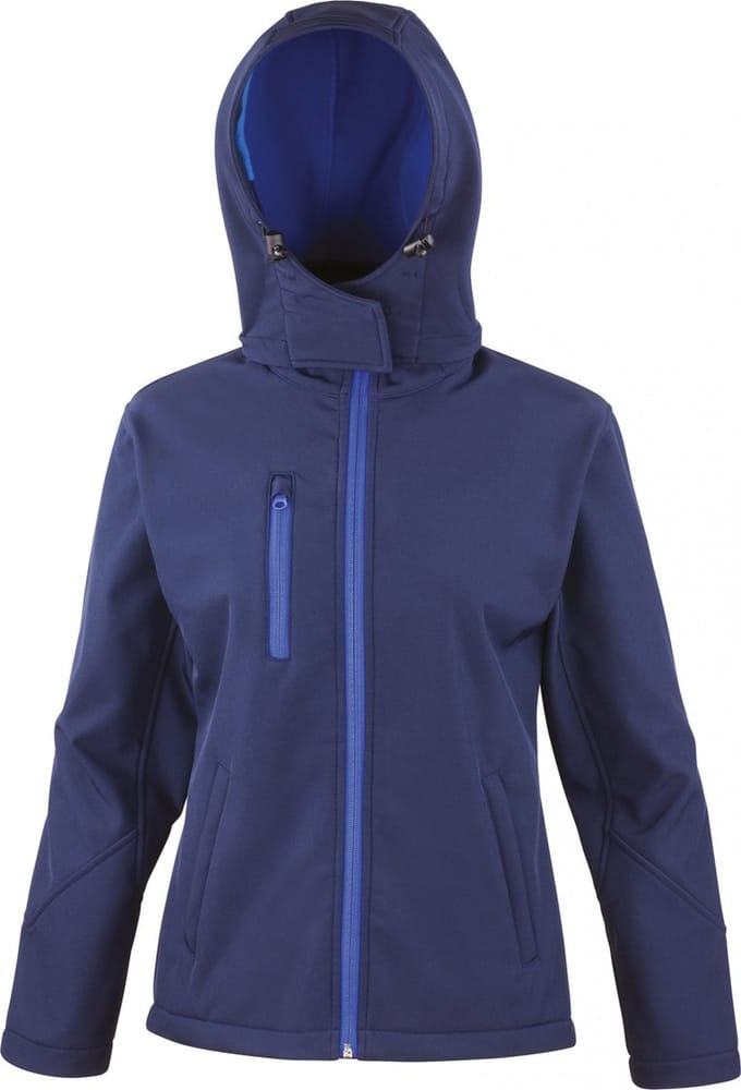Result Women´s TX Performance Hooded Soft Shell Jacket RT230F - Navy/Royal - S
