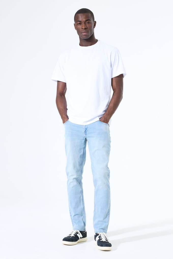 GARCIA Russo Heren Tapered Fit Jeans Blauw
