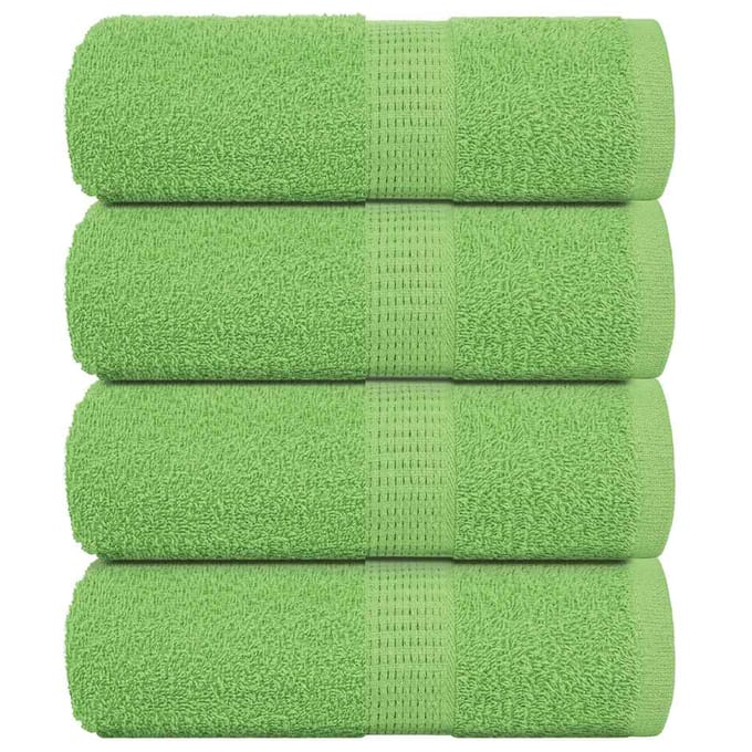 vidaXL - Gastendoekjes - FROGN - 4 - st - 30x50 - cm - 360 - g/m² - appelgroen