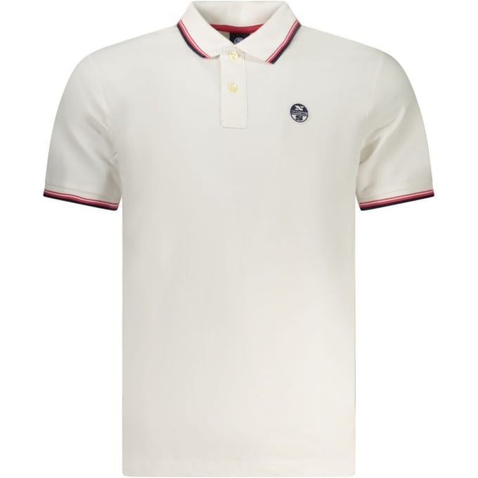 North Sails Bianco Katoenen Heren Polo