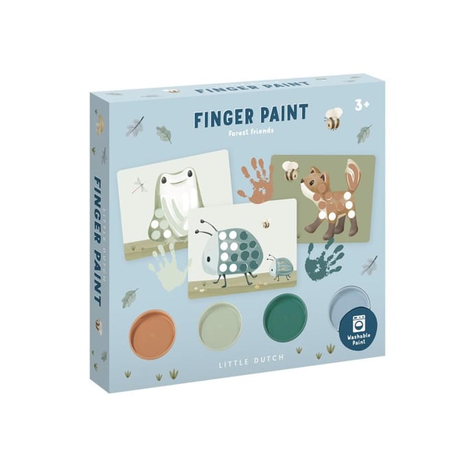 Little Dutch vingerverf Forest Friends - complete set - cadeautip - creatief speelgoed