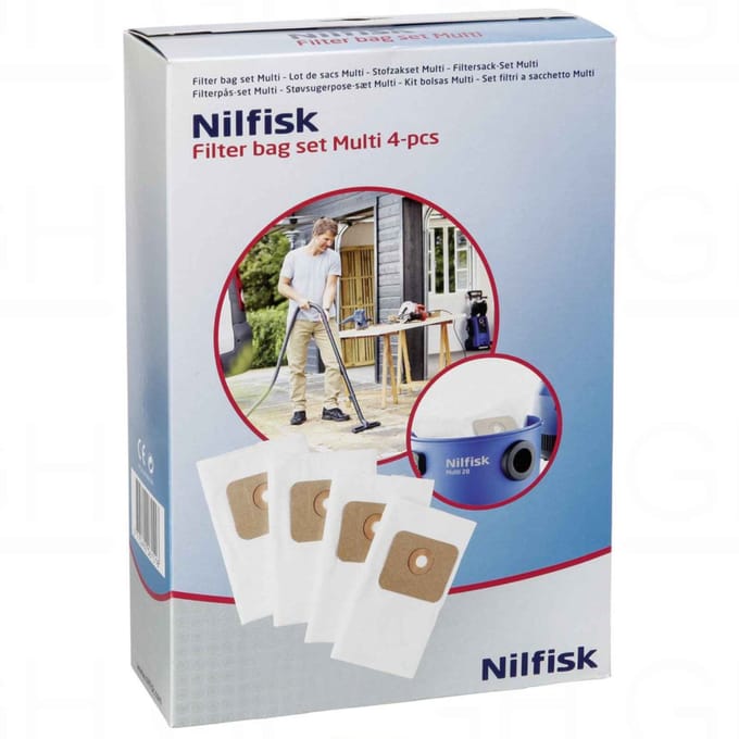 Nilfisk stofzuigerzak (4 stuks) - Geschikt voor Multi serie