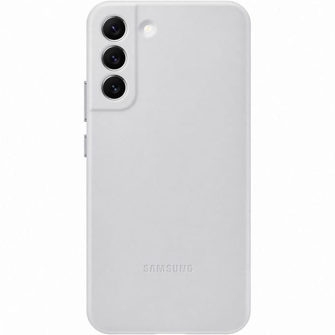 Samsung Originele Leather Backcover voor de Galaxy S22 Plus - Lichtgrijs