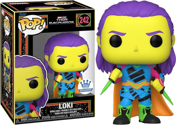 Funko Pop! Marvel BlackLight Thor Ragnarok - Loki #242 - Vaulted Rare Exclusive
