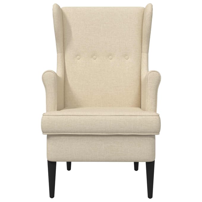 vidaXL - Fauteuil - Crèmekleurig - Stof