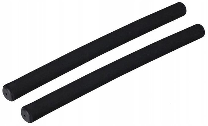 Zwarte Schuim Stuurhandvatten Fiets 2x400mm Zwart