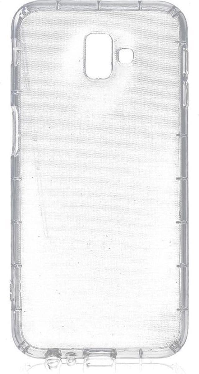 Shop4 - Geschikt voor Samsung Galaxy J6 Plus Hoesje - Zachte Back Case Drop Proof Transparant