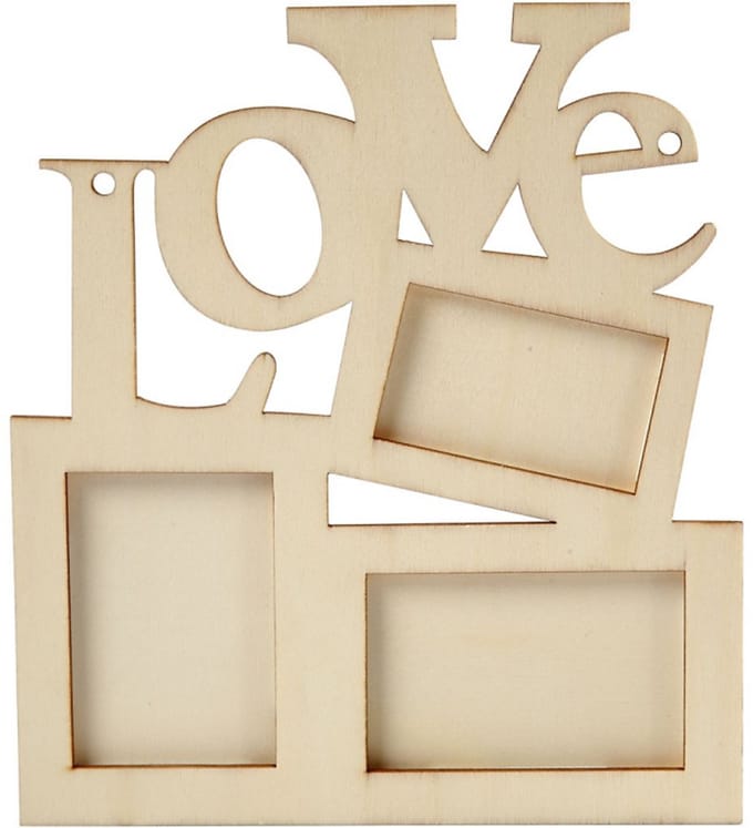 Creativ Company Photo Frame Love Wood