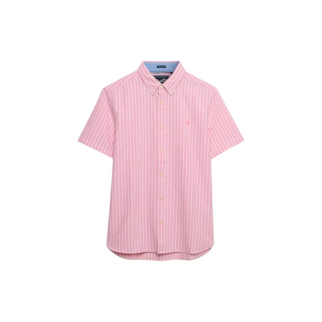 Superdry Preppy Oxford Overhemd Met Korte Mouwen Roze S Man
