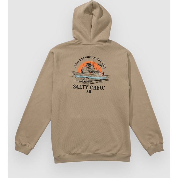 Salty Crew Day Charter Hoodie grijs