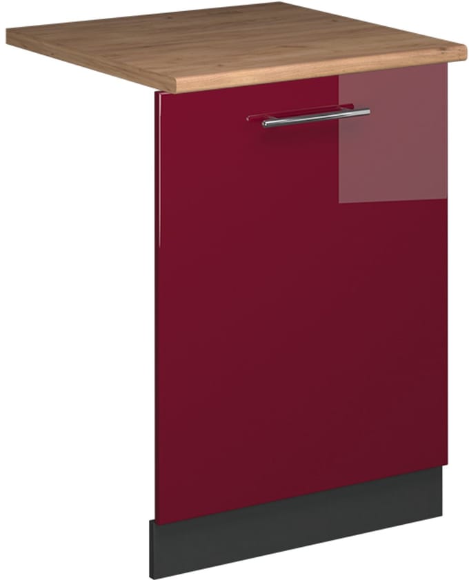 Vicco Fame-Line Vaatwasserfrontpaneel – 60 cm, WB Eik Bordeauxrode hoogglans