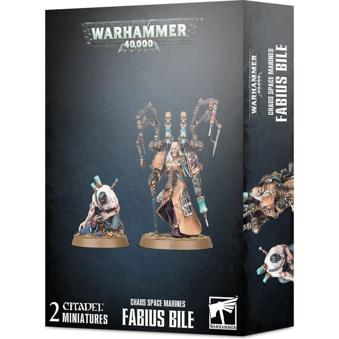 Beeldje Games Workshop Warhammer 40k - Space Marine du Chaos Fabius Bile