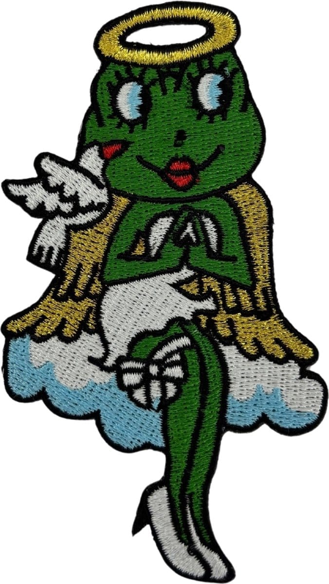 Embleem Oeteldonk - Kikker Engeltje - Oeteldonk Jas Strijkembleem