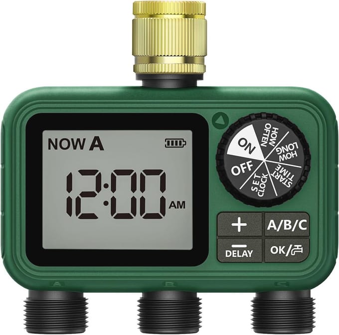 Programmeermogelijkheden Sprinklertimer met 3 uitgangen voor Efficiënte Tuinbewatering
