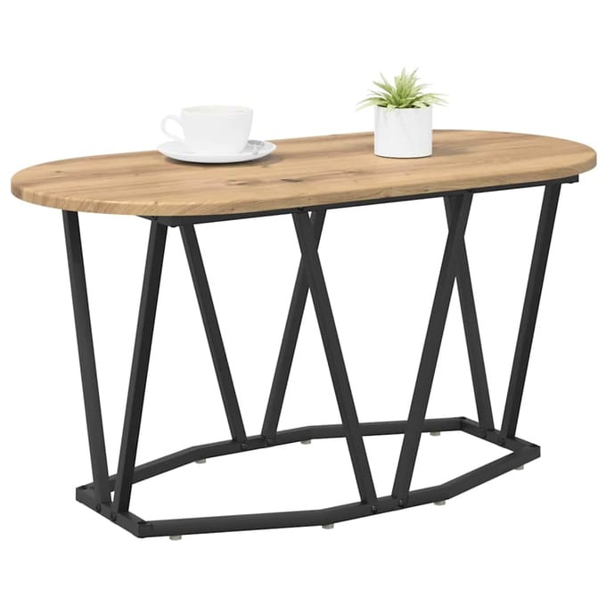 vidaXL - Salontafel - Artisan - Eiken - 80 - x - 40 - x - 40.5 - cm