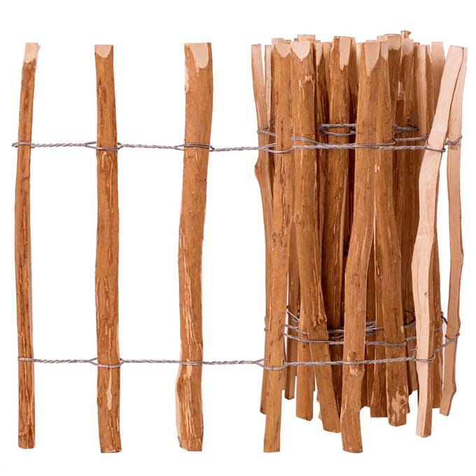 vidaXL - Hek - 60x500 - cm - hazelaarhout