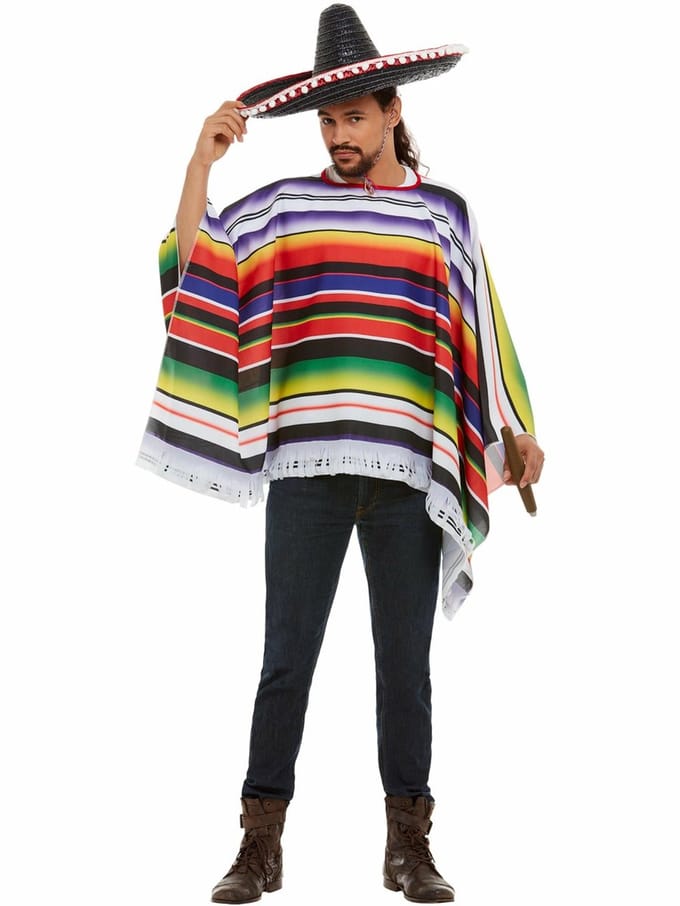 Poncho mexico , Multicoloured