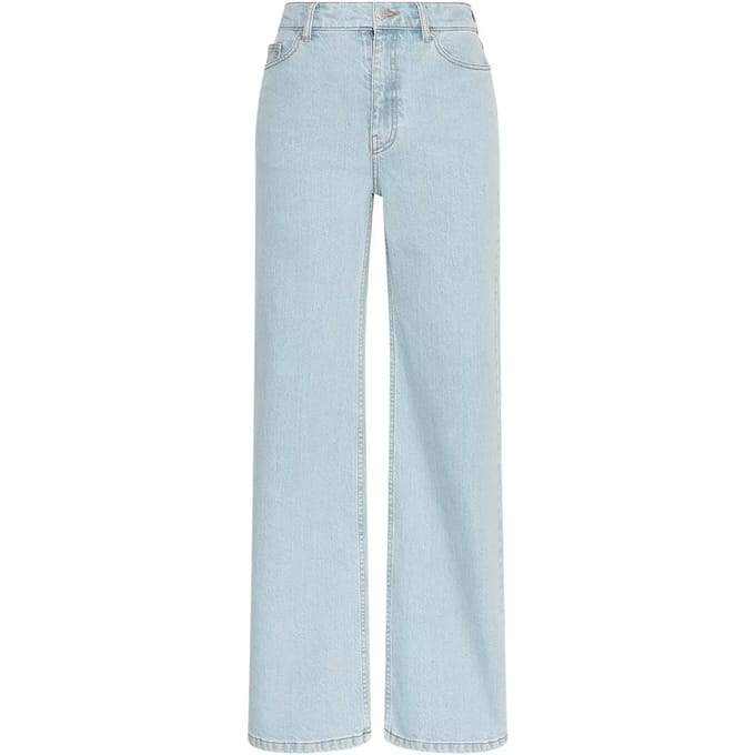 MSCH Copenhagen Mschsolia Ada Hw Wide Jeans Jeans Dames - Broek - Lichtblauw - Maat M