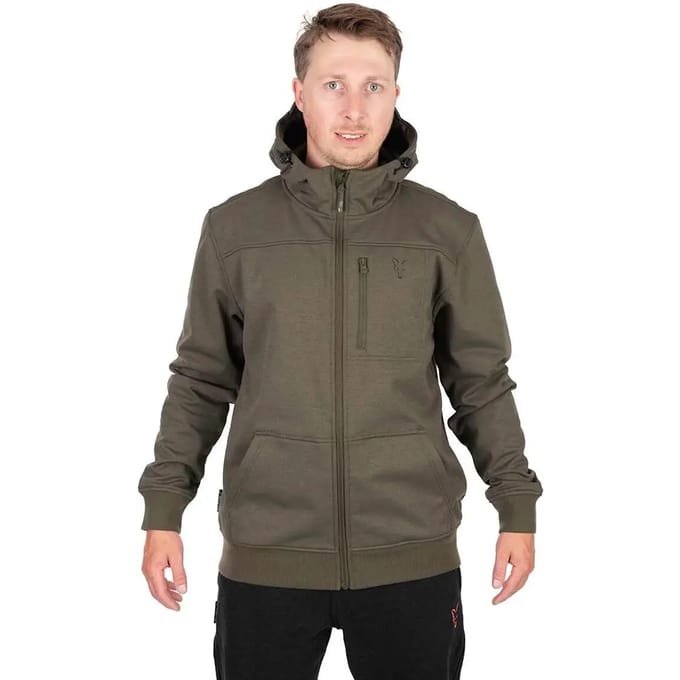Fox Collection Soft Shell Jacket Green & Black Small