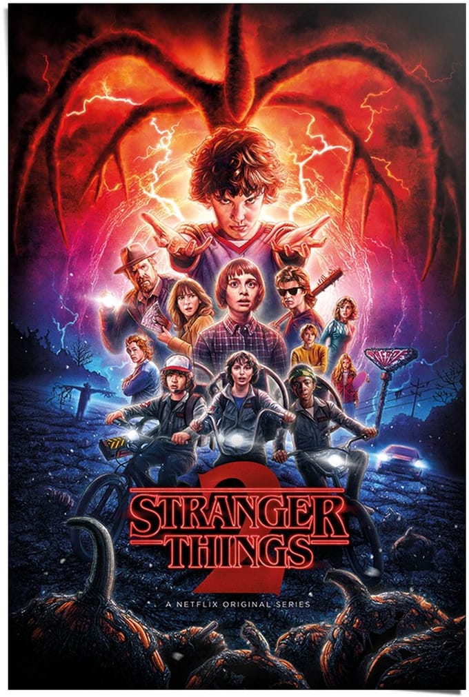Poster Stranger Things - 91,5 x 61 - Papier - REINDERS