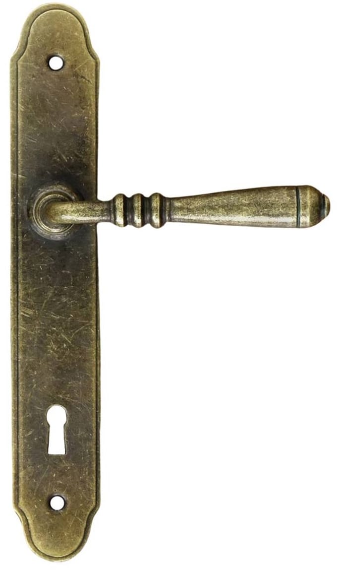 SEART DEVON - Deurbeldrukker - Antiek Goud - Met Sleutelrozet 90mm - Klassieke Stijl