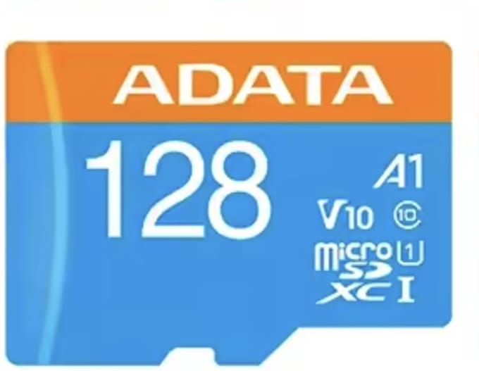 Micro SD Memory Card with Adaptor Adata CLASS10 128 GB