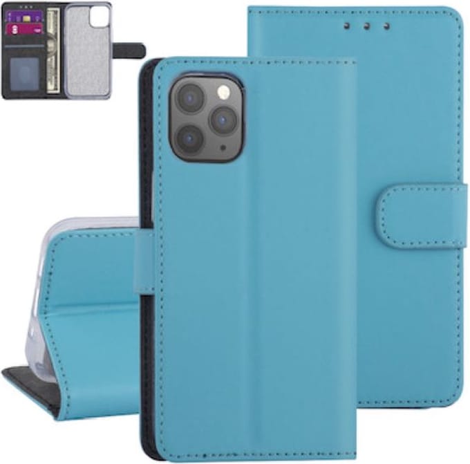 Top bookcase voor iPhone 12/12 pro blauw
