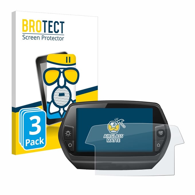 BROTECT - Screenprotector voor Bosch Nyon 2014 - Folie Beschermfolie Beschermglas matte 3 Stuks