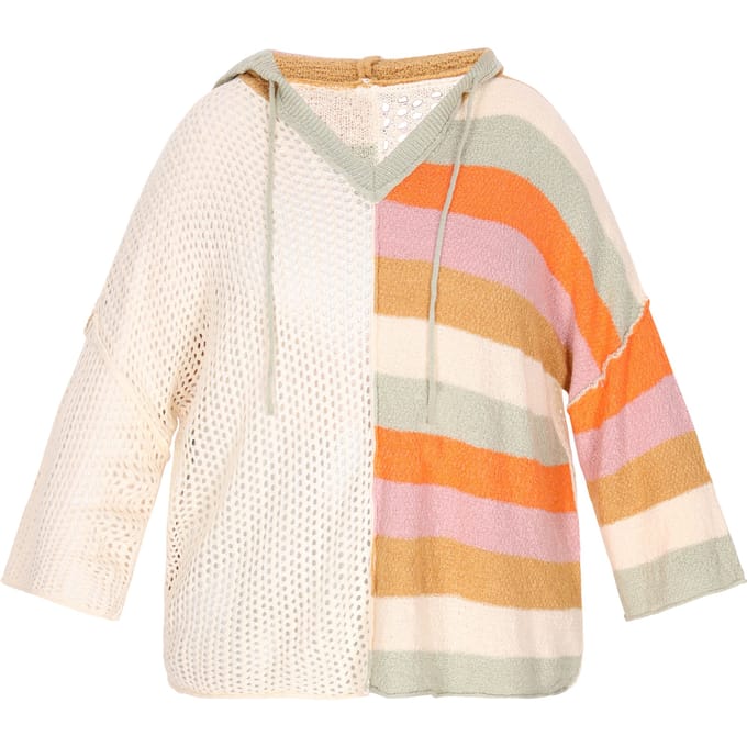IZIA Plus Size Trui vrouwen beige