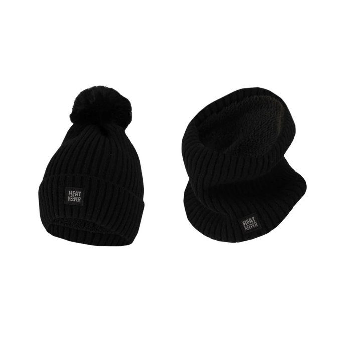 Heatkeeper - Thermo set Dames - Muts/Nekwarmer - Navy - Onesize