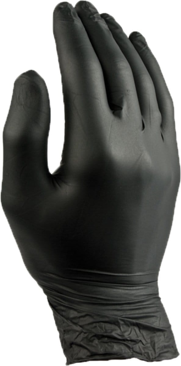 Handschoen | Nitril | Zwart | Ongepoederd | M | 100 stuks