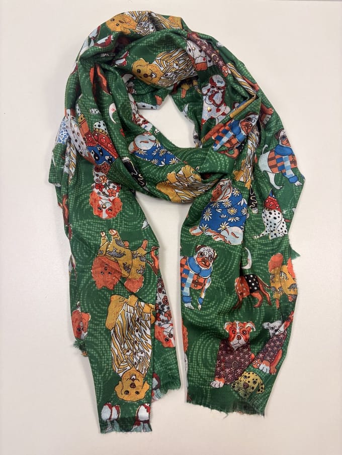 Leuke honden sjaal met glitter 20% katoen / 80% viscose