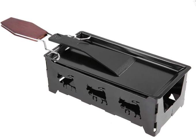 Gourmetstellen - Raclette - Teppanyaki Bakplaat - Zwart