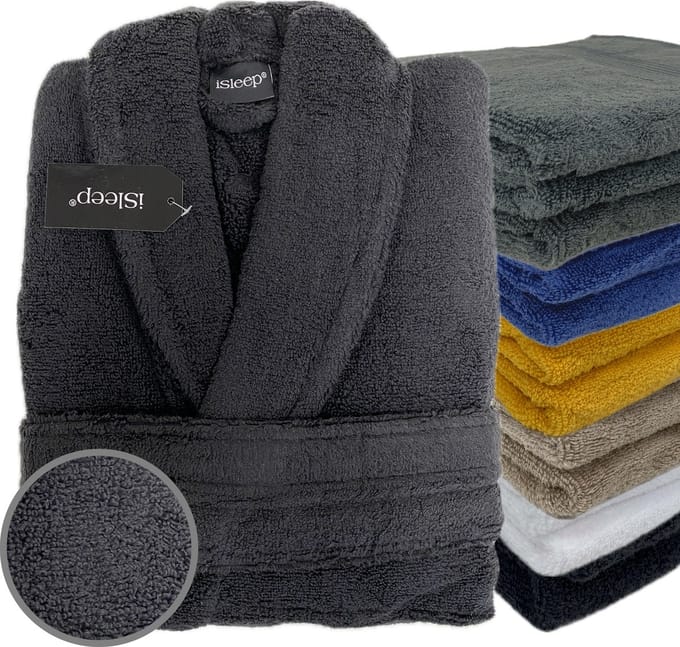 iSleep Terry Badjas - 100% Katoen - Unisex - Maat S - Zwart