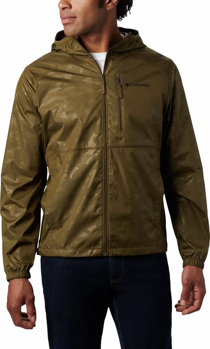 Columbia - Maat XXL Sportjas Flash Forward Windbreaker Print Heren - New Olive Techn