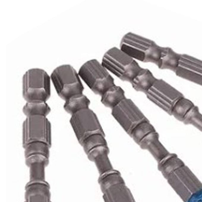 5 Stuks Schroevendraaierbit Sterk Professioneel Magnetisch Kruis Elektrische Schroevendraaierbit Blauw 65mm