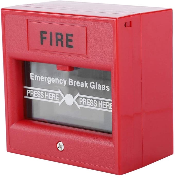 Shopcentral - Brand-alarmknop - Noodveiligheid - Compacte uitvoering