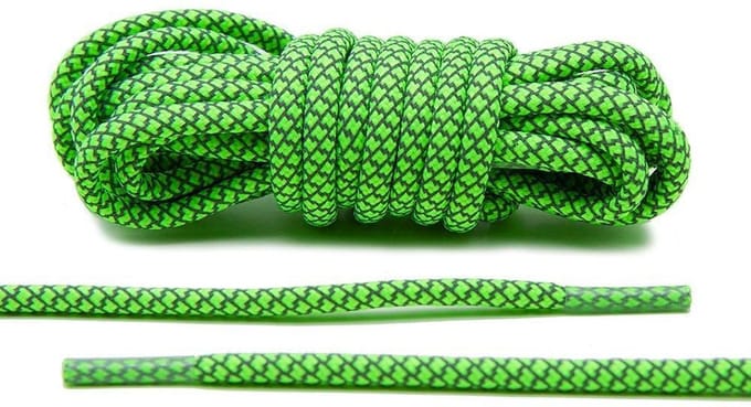 Reflecterende schoenveters - 125cm - Groen