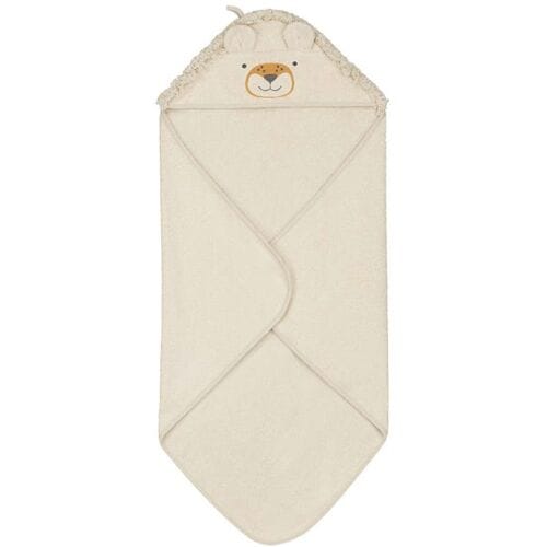 Prénatal badcape leeuw Light Ecru unisex