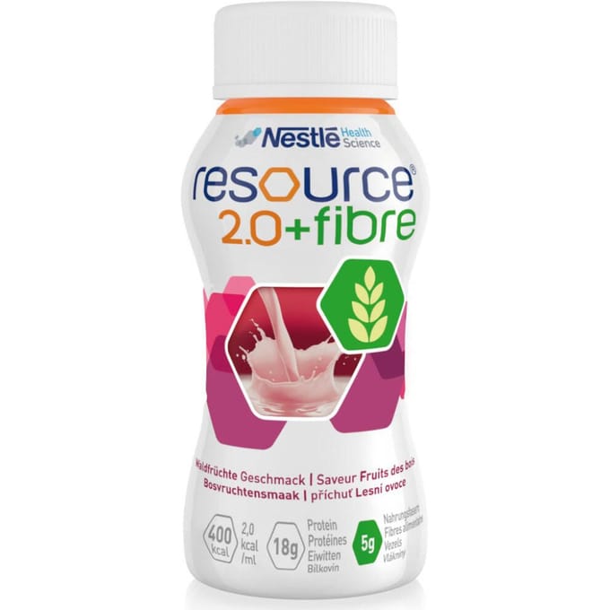 Resource 2.0 + Fibre Bosvrucht 4x200 Drinkbare oplossing