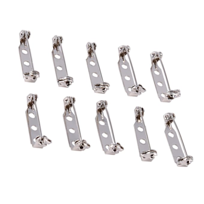 50 stuks Brochespelden Broche Sluiting Achterkant Veiligheidssluiting Rollend DIY Knutsel 25mm 25mm