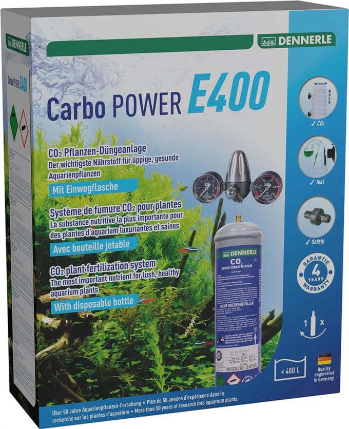 Dennerle CO2 set Carbo Power E400- aquariumplanten bemestingsset