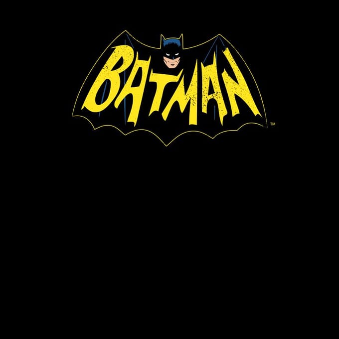 Batman '66 Vintage Blk Men's T-Shirt - Black - 3XL