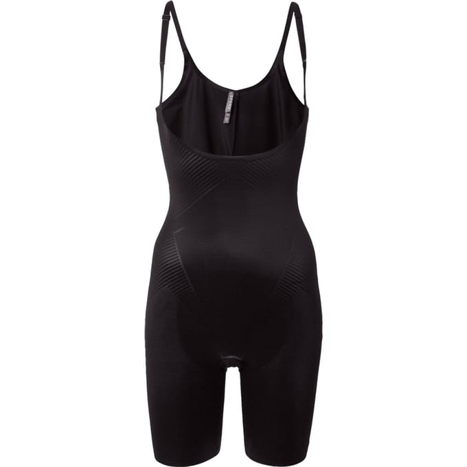 SPANXshape™ Invisible Open-Bust Mid-Thigh Bodysuit - Zwart - Maat M