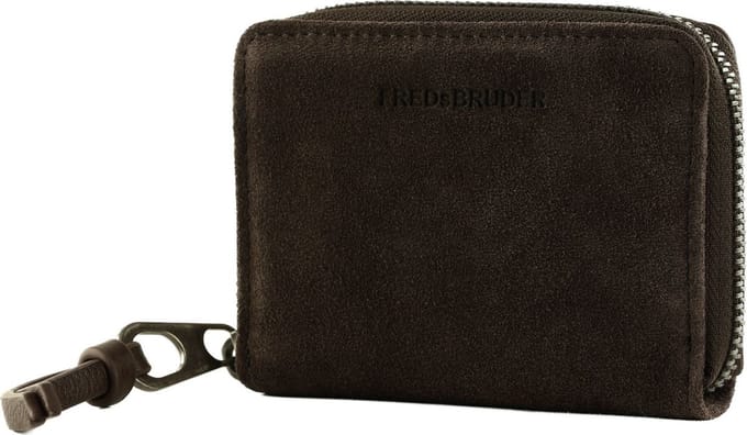 FREDsBRUDER Leren Portemonnee Jo Wallet Dark Chocolate Donkerbruin