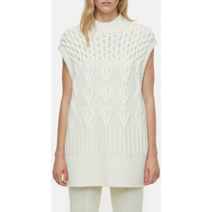 Closed Turtle Neck Tabard Knits Vanilla Cream Taglia: L | Maglioni a maglia Outlet | Donna | Bianco