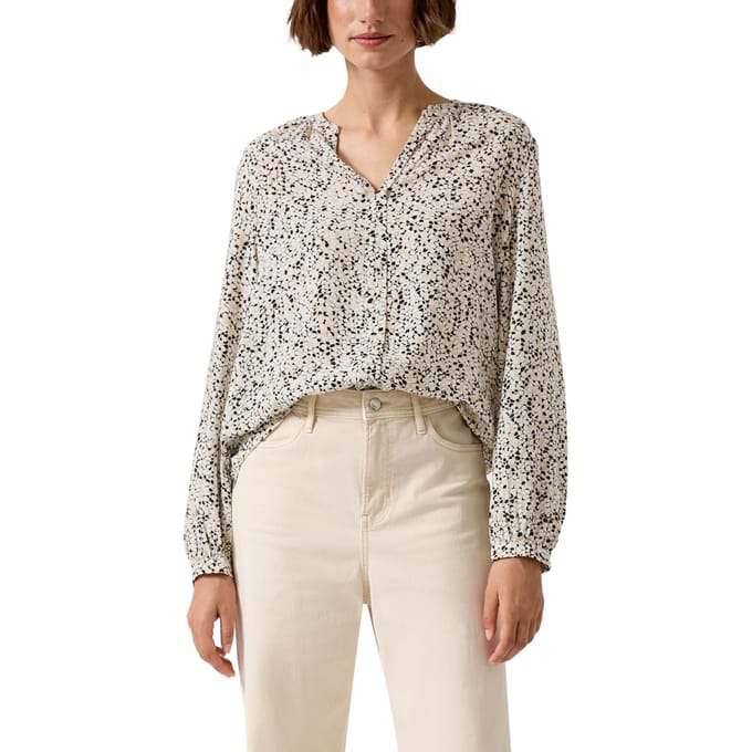 s.Oliver Blouses Grey/black Taglia: 40 | Maglie a manica lunga Outlet | Donna | Grigio