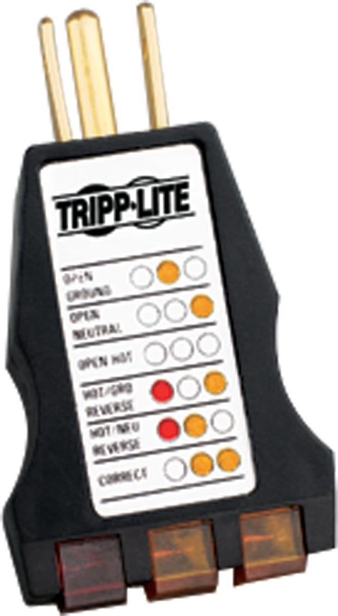 Tripp Lite CT120 vermogen / batterij tester Zwart