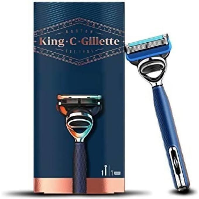 Rasoir - GILLETTE - King Shave & Edging - 1 Pièce - Confort optimal - Pour homme